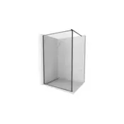 Mexen Kioto tuš stena Walk-in 100 x 200 cm, črn okvir 8 mm, črna - 800-100-101-70-70
