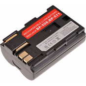 T6 power Baterija Canon BP-508, BP-511, BP-511A, BP-512, BP-514, 1600mAh, 11,8Wh, rjava
