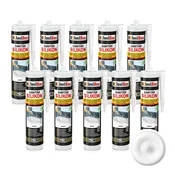 IsolBau Sanitarni silikon Beli Sanitär Silikon 10 x 300ml