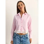 Bianco Lucci Bluza svetlo roza/bela