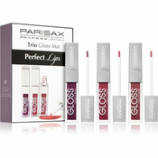 Parisax Perfect Lips Trio set sjajila za usne Mat