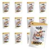 shumee MOKRA HRANA ZA MAČKE TufTuf Luncheon vrečka z mesom in puranom SET 10x100g