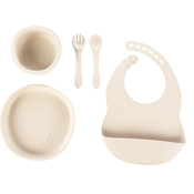 Zopa Silicone Set komplet pribora za jelo Sand Beige(za djecu)