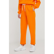 Donji dio trenirke Polo Ralph Lauren boja: narancasta, bez uzorka