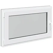 Vidaxl Okno za klet RISOR 100 x 70 cm PVC in steklo Antracit