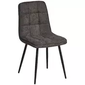 STOLICA antracit drvo, metal, tekstil