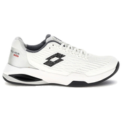 Moška obutev za tenis Lotto Mirage 200 II Speed All White/All Black/Asphalt EUR 42