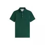 TOMMY HILFIGER Majica 1985 Slim Fit  temno zelena