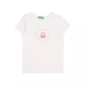 UNITED COLORS OF BENETTON Majica meta/roza/bela