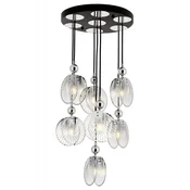 Opviq Luster Av-4317-7Kt, 95 cm, Crno-srebrne boje