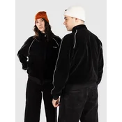 Jacker Velvet Reflective Track Jacket black