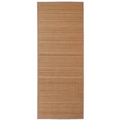 Vidaxl Pravokotna preproga iz rjavega bambusa 120x180 cm