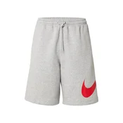 Nike Sportswear Hlače CLUB pegasto siva / živo rdeča
