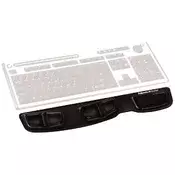 Fellowes Health-V Crystal naslon za dlan za tipkovnicu, crni (9183201)