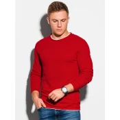 OMBRE Moški pulover ELLIS rdeč MDN11559 XXL