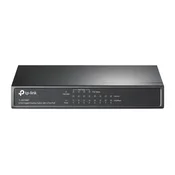 TP-LINK Switch PoE 10/100/1000 8-port TL-SG1008P, 4 PoE porta