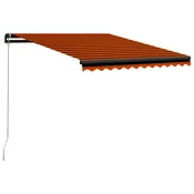 Tenda na rucno uvlacenje 350 x 250 cm narancasto-smeda