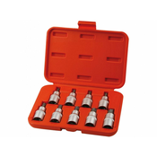 Extol Premium Glave TORX vtičnica, nastavljeno 9ks, 1/2, CrV/S2