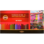 KOH-I-NOOR Toisor Dor Soft Pastels 7x7 (48 Pieces)