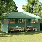 Šator za zabave Zelena 292 x 580 x 315 cm Oxford tkanina