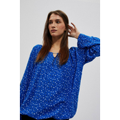 Marisse Womens Shirt L-Ko-4018 Blue