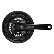 POGON SHIMANO TOURNEY FC-TY501 42x34x24T 6/7/8 BRZ 175mm SQUARE CRNI SA ZAŠTITOM OD LANCA