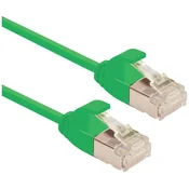 ROLINE Roline 21153334 RJ45 omrežni kabel\, Patch kabel CAT 6a U/FTP 1.50 m zelena 1 kos, (20630765)