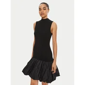 ROTATE Cocktail obleka 113620 Črna Slim Fit