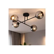 Brilagi - Pritrdjen stropni lestenec 4xE27/60W/230V črna/dimna siva