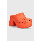Natikači Crocs Siren Clog ženski, oranžna barva, 208547