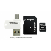 GOODRAM microSDHC kartica 32 GB M1A4 Sve u jednom (R: 100 / W: 10 MB / s), UHS-I Class 10, U1 + Adapter + OTG citac kartica
