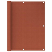 vidaXL Balkonsko platno terakota 120x300 cm HDPE