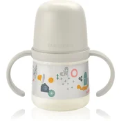 Suavinex Walk First steklenička za otroke z ročaji 6 m+ Cream 150 ml