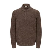 Only & Sons Pulover ONSJOIN pikčasto rjava