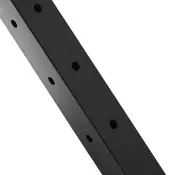 VEVOR Stolpec za kabelsko ograjo L-oblike z luknjo vogalni 914x25x51 cm črne barve
