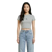 Calvin Klein Jeans Majica siva / roza / crna