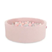 Bobono Minky suhi bazen V-30 cm z 200 žogicami - umazano roza