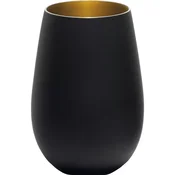 Stölzle Elements kozarec 465 ml, črna/zlata (6 kos)