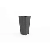 Pooltrend Vrtni lonec za balkon SCALEO 80x37x37 kraljevsko siv tehnoratan Homms