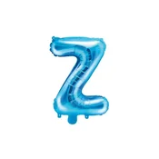 PartyDeco Folija balon črka Z moder 35 cm