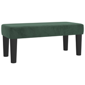 vidaXL vidaXL Klop temno zelena 70x30x30 cm žamet, (20955217)