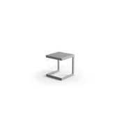 shumee Aluminijasta mizica Grenada 40x40 zumm siva Homms