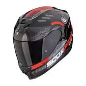 Scorpion EXO-520 EVO AIR TITAN full-face motociklisticka kaciga metalik crno-crvena rasprodaja