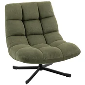 Homestar Lounge stol z vrtljivim mehanizmom 75x95x90 cm zelene barve