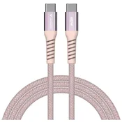 Verbatim 31853 magnet. Kabel USB-C 60W 1,2 m roza