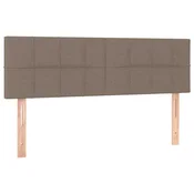 Vidaxl Posteljno vzglavje taupe 144x5x78/88 cm blago