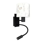 Brilagi - LED fleksibilna lampa BOBO 1xE27/25W/230V + LED/3W crna/bela/zecici