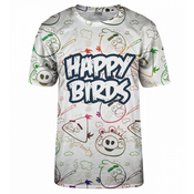 Bittersweet Paris Unisexs Happy Birds T-Shirt Tsh Bsp300