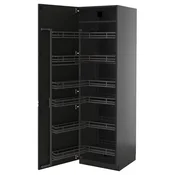 METOD Visoki element s izvlacnim fiokama, Crnosiva/Upplöv boja antracita, mat, 60x60x200 cm