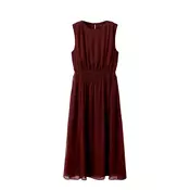MANGO Obleka Cogee  bordo